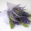Lavender, thistle and eucalyptus flower corsage